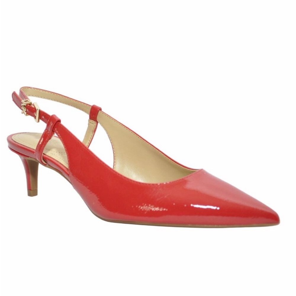 Michael Kors Kitten Red Slingback Heels